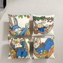 Axyaa Modern Rabbit Lazy Style Pillowcase, Short Plush, Polyester, Cartoon Anime Theme