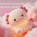 Axyaa Pink Axolotl LED Night Light - Rechargeable Touch Lamp Cute Animal Bedside Gift