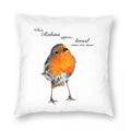 Axyaa Robins Presence Pillowcase for Sofa Cushion Cover