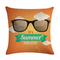 Axyaa Printed Linen Pillowcase 45*45cm for Sofa Chair Decoration