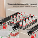 Axyaa Telescopic Pants Rack: Damping Clothes Hanging, Wardrobe Slide Rails, Aluminum Alloy.