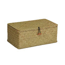 Large Seagrass Storage Basket with Lid by Axyaa – Home Organizer for Clothes & Sundries