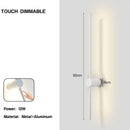 Axyaa 360° Rotatable LED Wall Sconce, Touch Dimmable & Adjustable Brightness