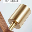 Axyaa Retro Solid Wood Desk Lamp with Energy-saving LED for Living Room
