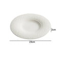 Axyaa Ceramic Dinner Plate Set for Home Kitchen, Solid Color Round Cooking Dishes