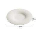 Axyaa Ceramic Dinner Plate Set for Home Kitchen, Solid Color Round Cooking Dishes