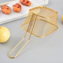 Axyaa Stainless Steel Frying Basket - Mini French Fry Holder, Oil Separation