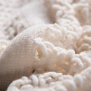 Axyaa Knitted Throw Blanket with Tassels - Soft, Cozy, Lightweight for Home