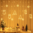 Axyaa LED Christmas Garland Curtain Lights for Home Holiday Decor