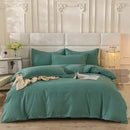 Axyaa 2024 Luxury Cotton Thickened Solid Color Four-Piece Set