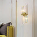 Axyaa Luxury Crystal Wall Lamp for Hotel Living Room, Bedroom & Corridor - Nordic Minimalist Design
