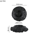 Axyaa Ceramic Stone Pattern Dessert Plate Set