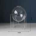 Axyaa Acrylic Spherical Vase for Minimalist Table Decoration and Aesthetic Room Decor