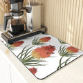 Axyaa Leaf Print Coasters & Drying Mat Set for Kitchen Essentials