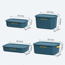 Axyaa Rectangular Storage Box with Lid - Household Closet Organizer