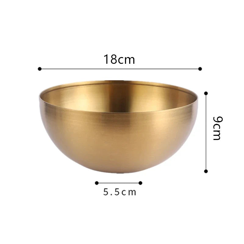 Axyaa Stainless Steel Ramen Bowl - Stylish Kitchen Tableware and Utensil