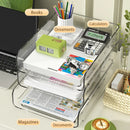 Axyaa 4-Tier Stackable Desk Paper Organizer Tray for Office Desk Organization