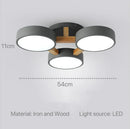 Axyaa Nordic Wood Ceiling Chandelier LED Lighting for Modern Home Decor