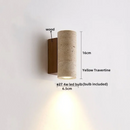 Nordic Modern Wood & Stone Wall Sconce Aplique Pared by Axyaa