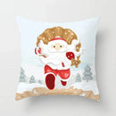 Axyaa Christmas Santa Claus Pillow Set - Festive Home Decor & Gift Option