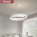 Axyaa Modern LED Ceiling Chandelier: Black/White, Living/Dining/Bedroom/Kitchen, Home Lighting Fixture
