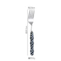 Axyaa Pearl Byen Ceramic Handle Cutlery Spoon Fork Set