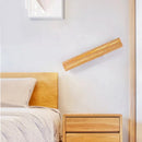 Axyaa Nordic Solid Wood Rotatable LED Wall Lamp for Bedroom Hotel Room