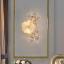 Axyaa Cream Wind Glass LED Wall Light for Nordic Luxury Home Decor
