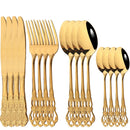 Axyaa Vintage Stainless Steel Cutlery Set - 16-Piece Flatware Dinnerware Kit