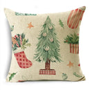 Axyaa Christmas Pillow Covers: Santa Socks Nutcracker Throw Pillowcase for Home Decor