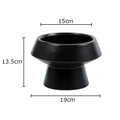 Axyaa Ceramic Vase: Circular Desk Decoration for Floral Arrangements