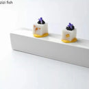 Axyaa White Ceramic Long Strip Plate Square Dessert Sushi Snack Molecular Cuisine Specialty Tableware