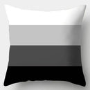 Axyaa Black White Modern Cushion Cover 45x45cm Polyester Decorative Pillow Case