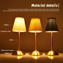 Axyaa Pleated Table Lamp: Rechargeable Cordless Nightstand Desk Lamp for Home Office