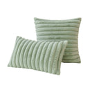 Axyaa Faux Fur Throw Pillow Covers - Soft Fluffy Couch Cushion Covers