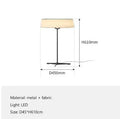 Axyaa Fabric Floor Light: Elegant Bedroom & Office Atmosphere Table Light