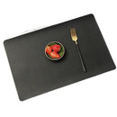Axyaa PU Leather Square Placemats Set of 4 Double-Sided Washable Table Mats
