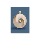 Axyaa Luxury Gold Geometry Canvas Wall Art Set