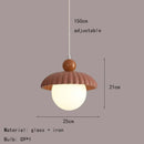 Axyaa Nordic Chestnut Pendant Lamp for Bedroom Dining Room