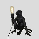 Axyaa Monkey Pendant Lamp: Hemp Rope Creative Wall Sconce Light