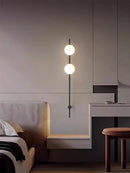 Axyaa Glass Wall Lamp - Nordic Modern Design, Minimalist Style for Bedroom and Living Room