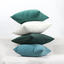 Blue Velvet Cushion Cover for Stylish Home Decor by Axyaa