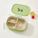 Axyaa Kids Lunch Box: 3 Grids, Detachable, Microwave Safe Bento Container