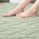 Axyaa Plush Jacquard Carpet Gray Beige Rug - Home Decor Floor Cover