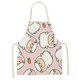 Axyaa Cute Bunny Carrot Apron with Daisies for Home Cooking and Baking