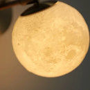 Axyaa White Moon LED Wall Light: Modern Nordic Up Down Rotate Reading Lamp