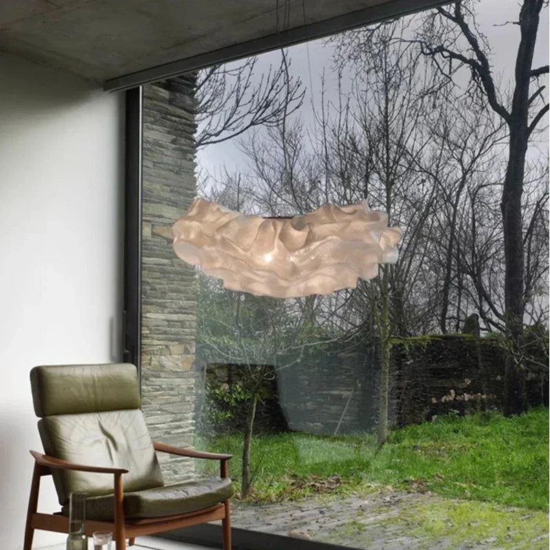Axyaa Cloud Stainless Steel Pendant Chandelier LED Lamp for Home Decor