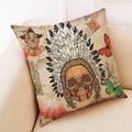 Retro Design Linen Pillowcase for Living Room & Bedroom by Axyaa