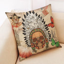 Retro Design Linen Pillowcase for Living Room & Bedroom by Axyaa