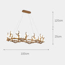 Axyaa Modern Light Luxury LED Chandelier for Living Room Décor